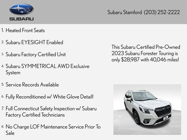Certified 2023 Subaru Forester Touring AWD/4WD image 2