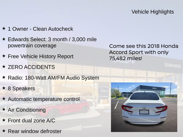 Used 2018 Honda Accord Sport image 10
