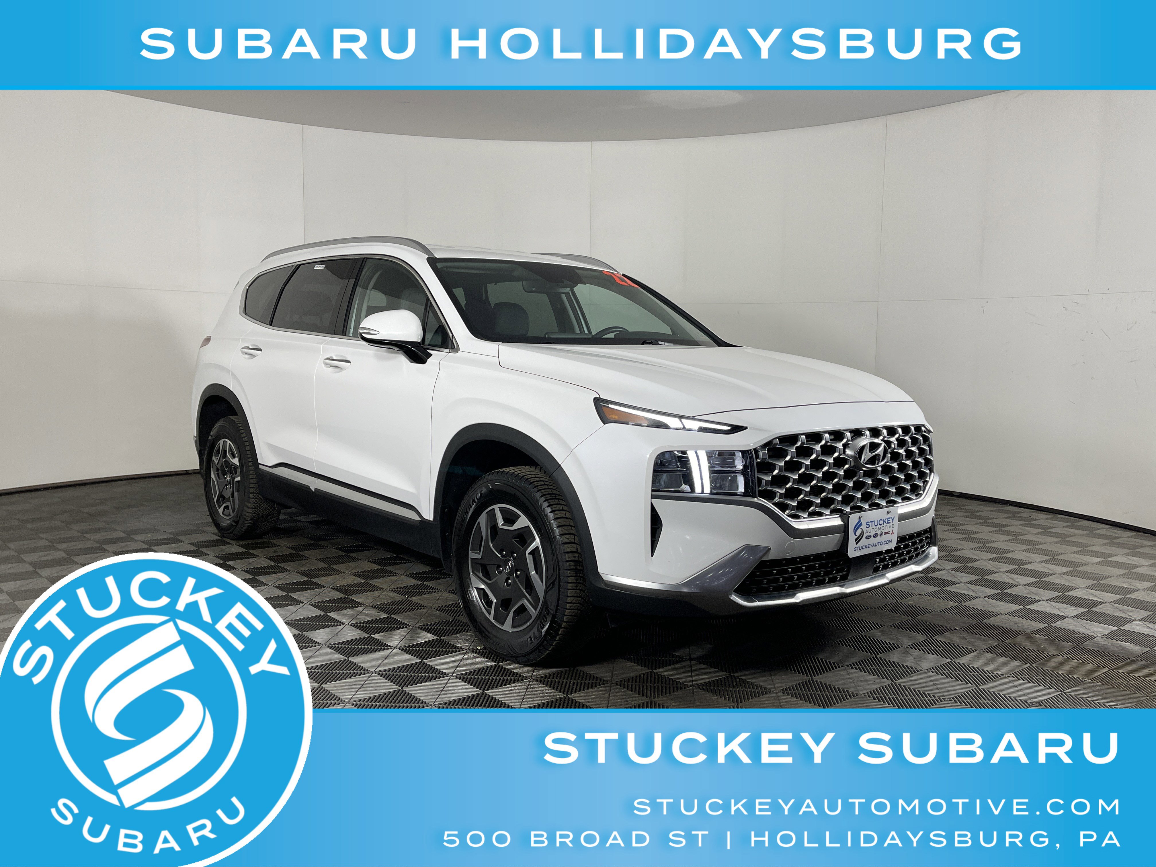 Used 2022 Hyundai Santa Fe Blue image 1