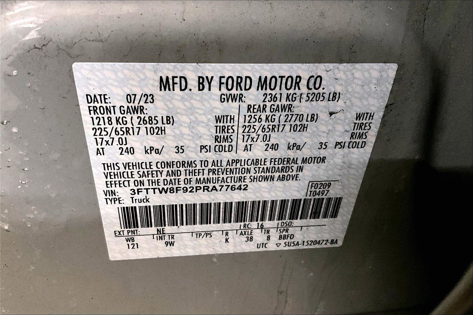 Certified 2023 Ford Maverick XL w/ Equipment Group 100A Standard image 33