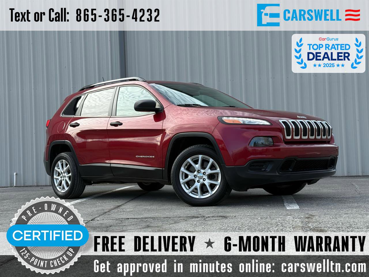 Used 2017 Jeep Cherokee Sport