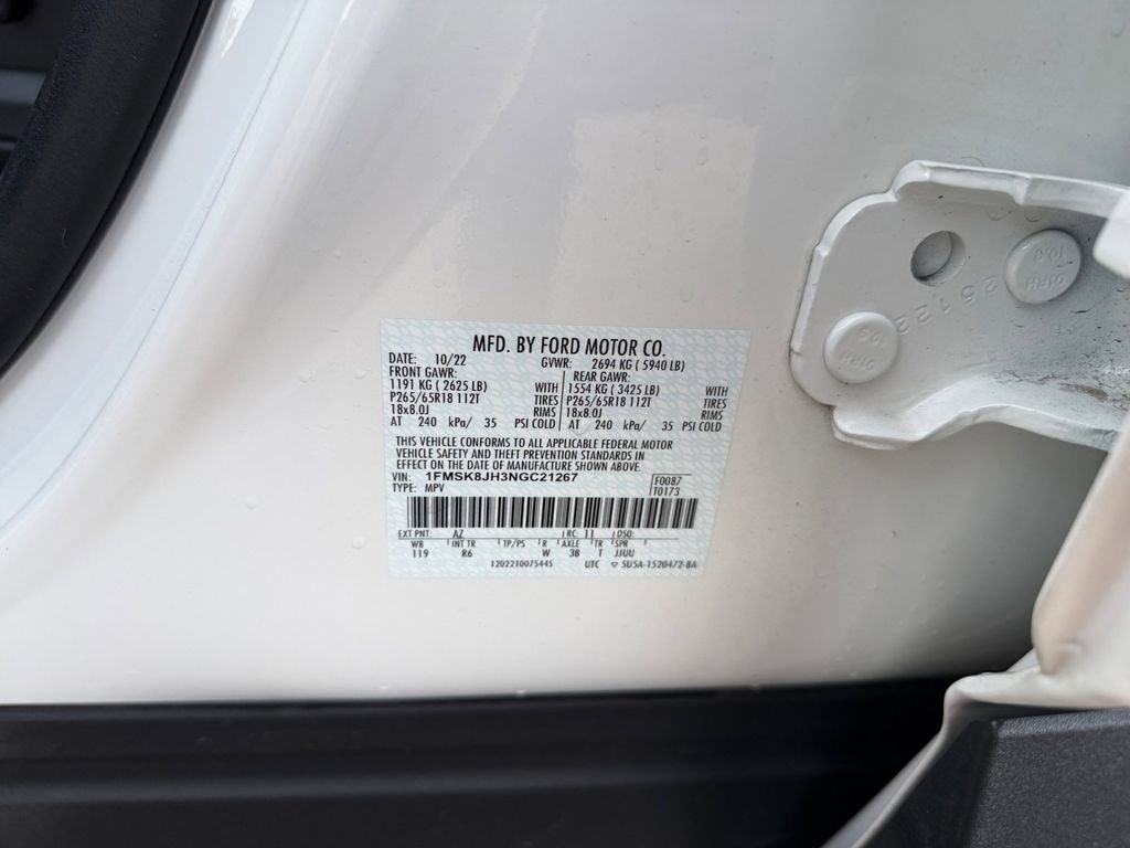 Used 2022 Ford Explorer Timberline w/ Timberline Technology Package image 37