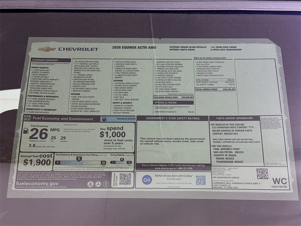 New 2026 Chevrolet Equinox ACTIV w/ Convenience Package III image 20