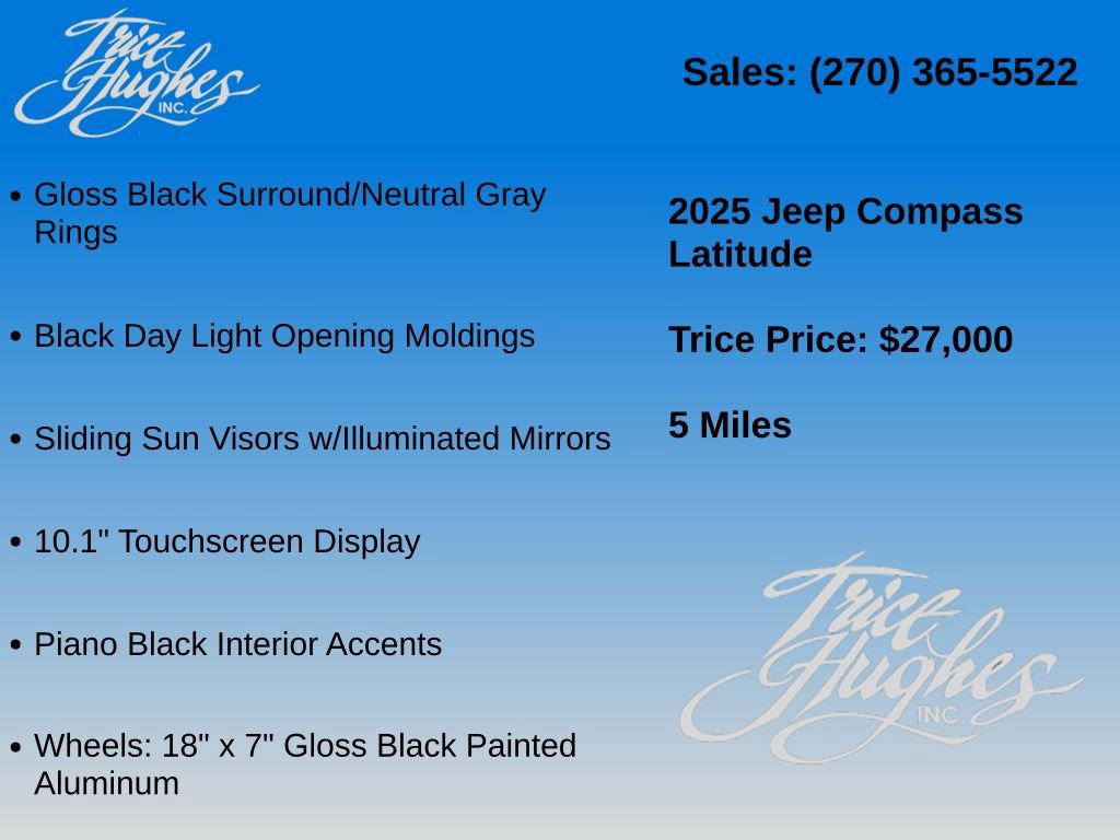 Used 2025 Jeep Compass Latitude w/ Sun & Sound Group AWD/4WD image 20