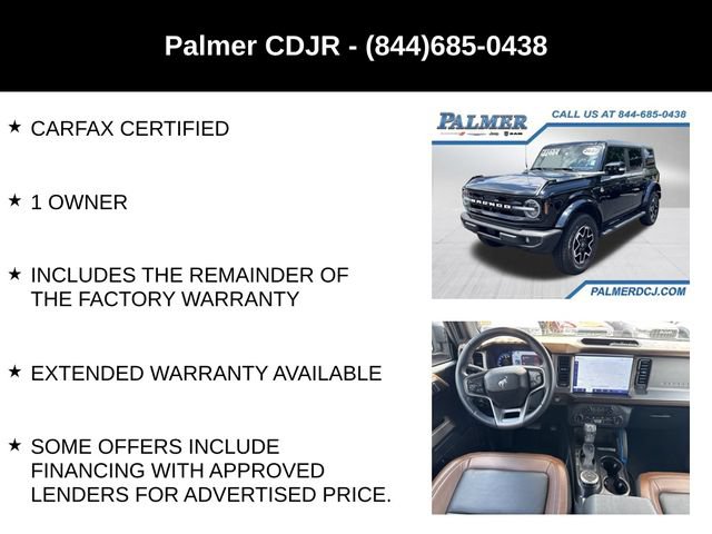 Used 2022 Ford Bronco Outer Banks AWD/4WD image 24