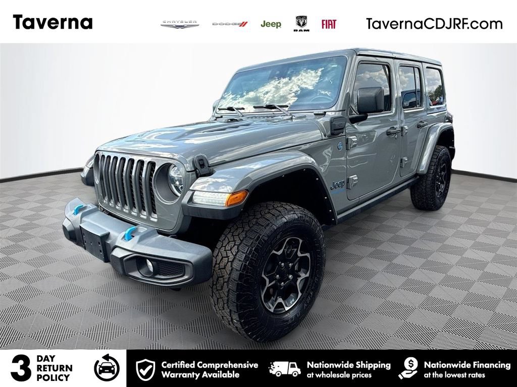 Used 2021 Jeep Wrangler Unlimited Rubicon 4xe w/ Cold Weather Group AWD/4WD image 1