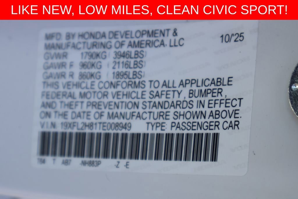 Used 2026 Honda Civic Sport image 25