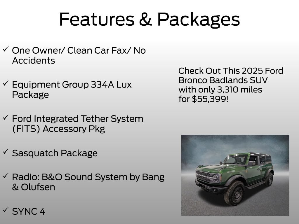 Used 2025 Ford Bronco Badlands AWD/4WD image 4