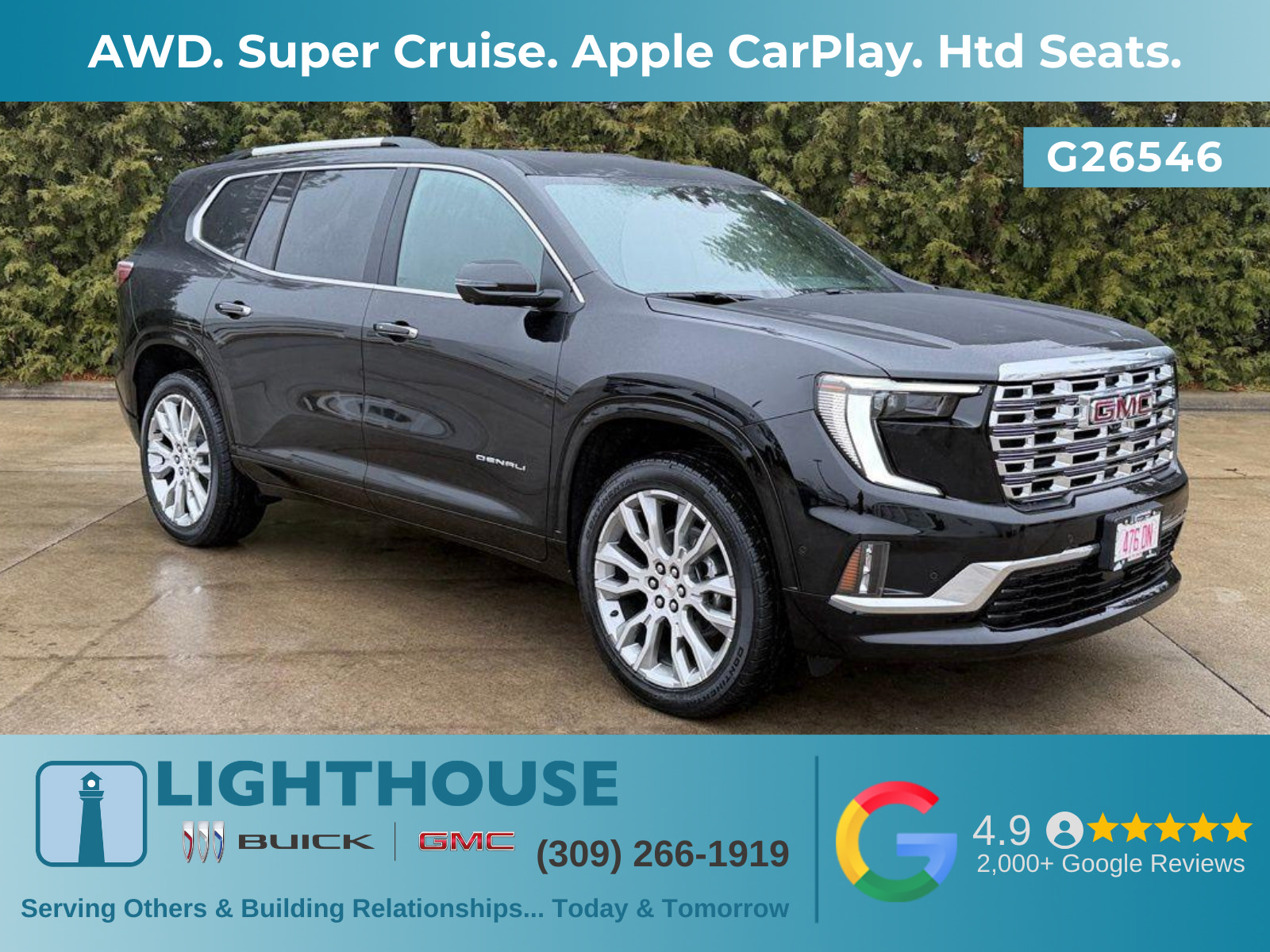 New 2026 GMC Acadia Denali w/ Super Cruise Package AWD/4WD image 1