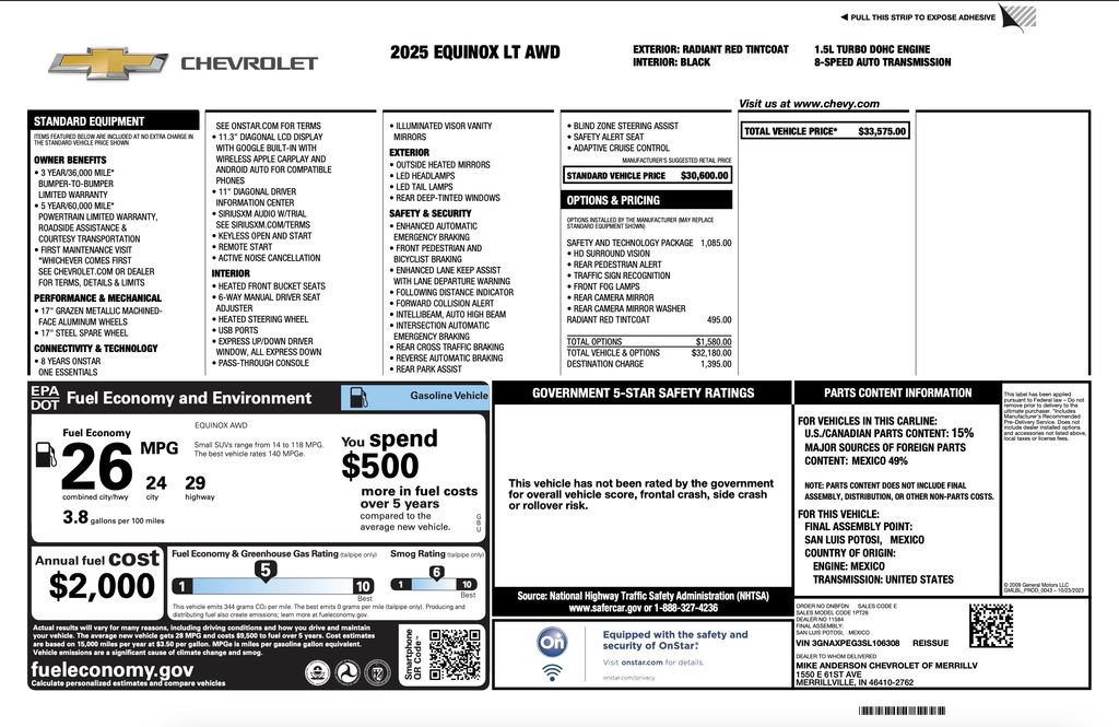 Certified 2025 Chevrolet Equinox LT w/ Safety and Technology Package AWD/4WD image 11