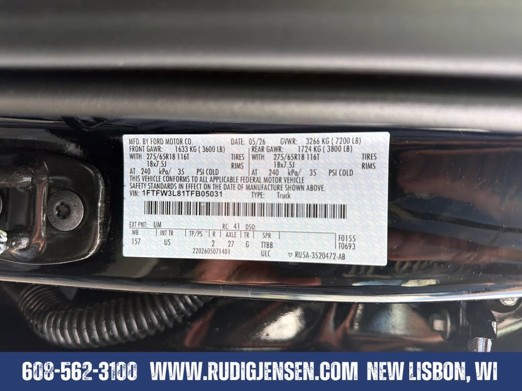 New 2026 Ford F150 XLT w/ Equipment Group 302A MID AWD/4WD image 32