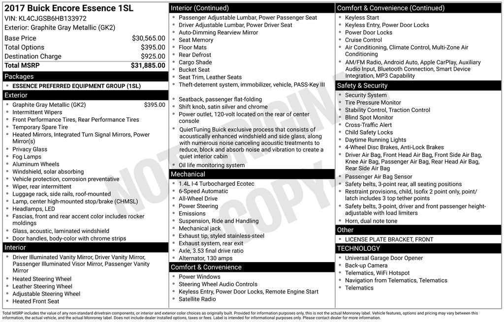 Used 2017 Buick Encore Essence image 4