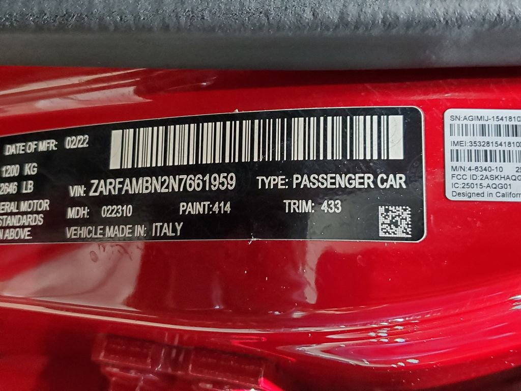 Used 2022 Alfa Romeo Giulia Ti RWD image 40