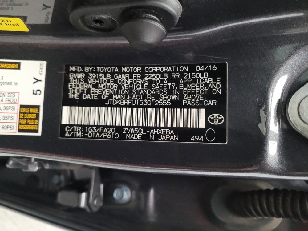 Used 2016 Toyota Prius Two FWD image 33