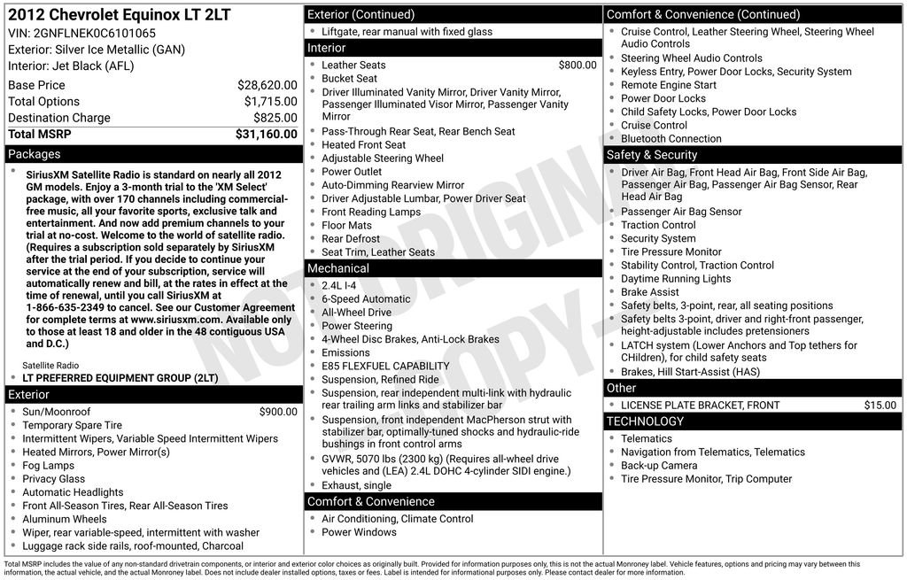 Used 2012 Chevrolet Equinox LT image 4