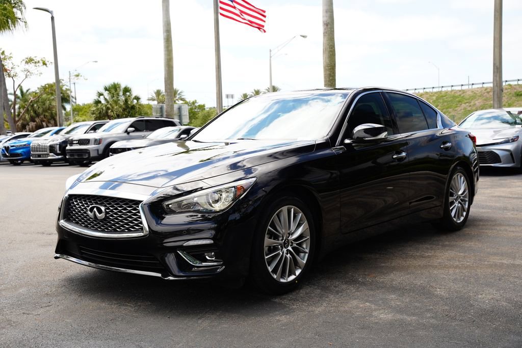 Used 2023 INFINITI Q50 Luxe w/ Cargo Package RWD image 3