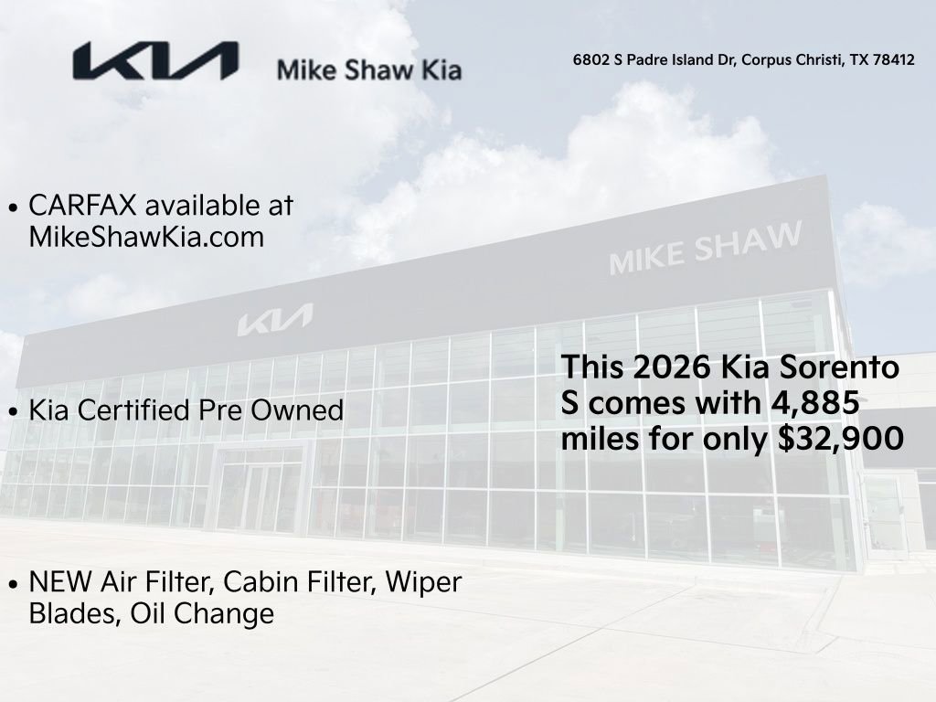 Certified 2026 Kia Sorento S w/ S Panoramic Sunroof Package FWD image 3