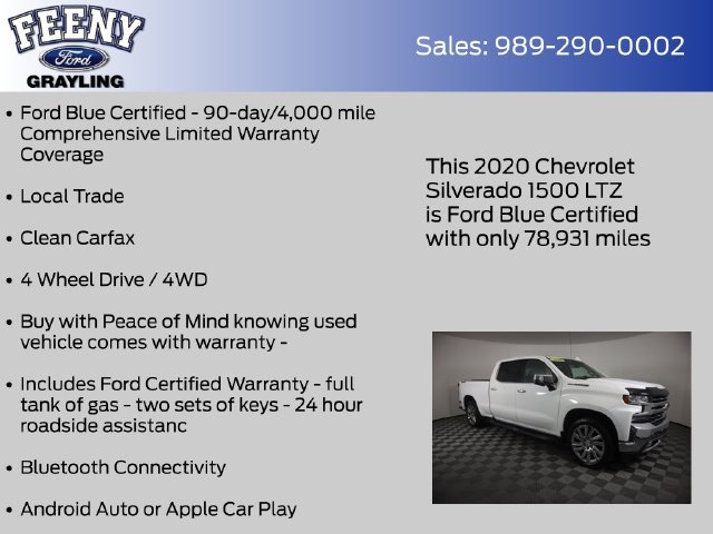 Used 2020 Chevrolet Silverado 1500 LTZ w/ LTZ Premium Package AWD/4WD image 5