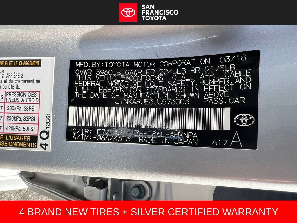 Certified 2018 Toyota Corolla iM w/ Carpet Mat Package (TMS) FWD image 35