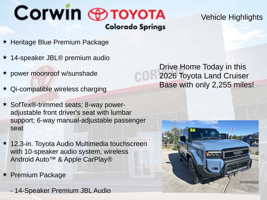 Used 2026 Toyota Land Cruiser w/ Premium Package AWD/4WD image 8
