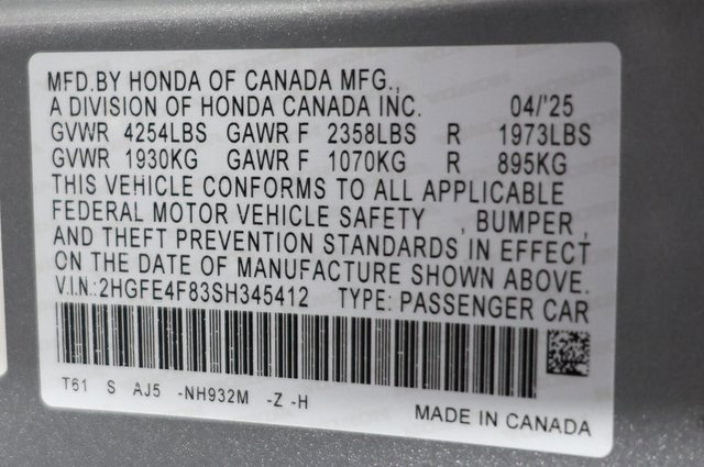 Used 2025 Honda Civic Sport Touring image 29