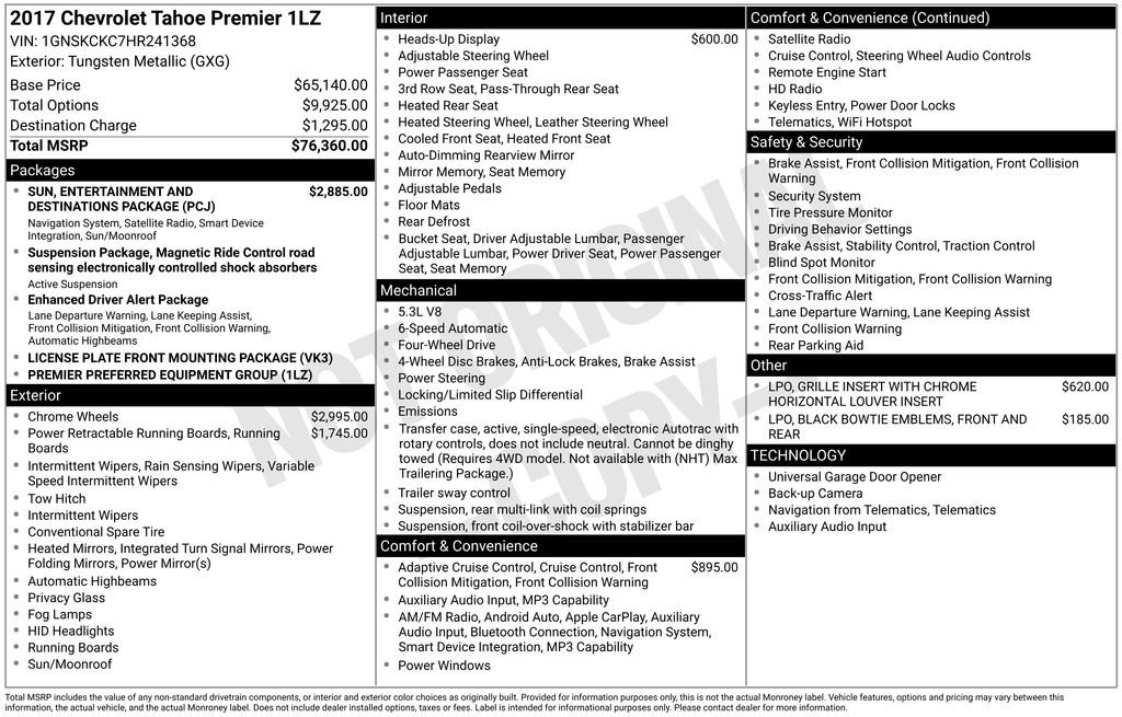 Used 2017 Chevrolet Tahoe Premier image 2