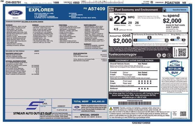 Used 2023 Ford Explorer XLT w/ Equipment Group 202A image 41