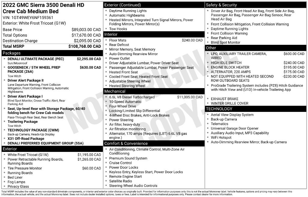 Used 2022 GMC Sierra 3500 Denali w/ Denali Ultimate Package AWD/4WD image 44