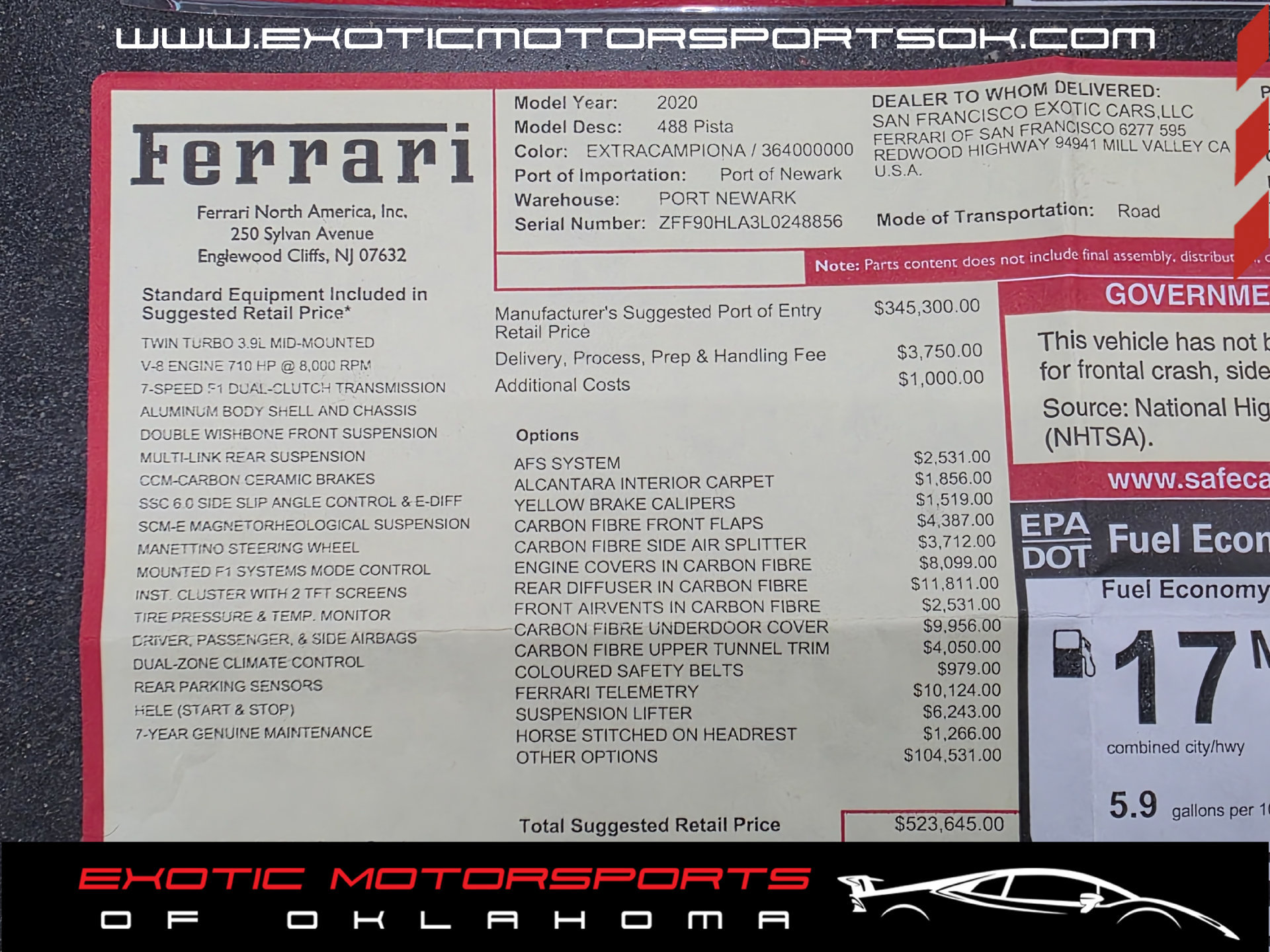 Used 2020 Ferrari 488 Pista Coupe RWD image 4