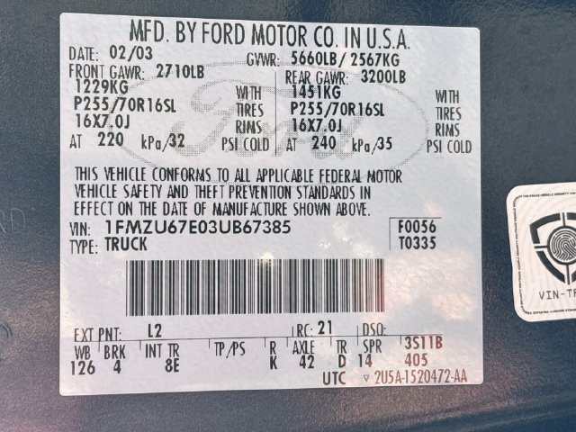 Used 2003 Ford Explorer Sport Trac XLS RWD image 30