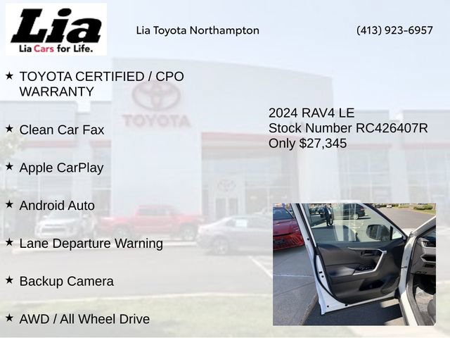 Used 2024 Toyota RAV4 LE AWD/4WD image 7