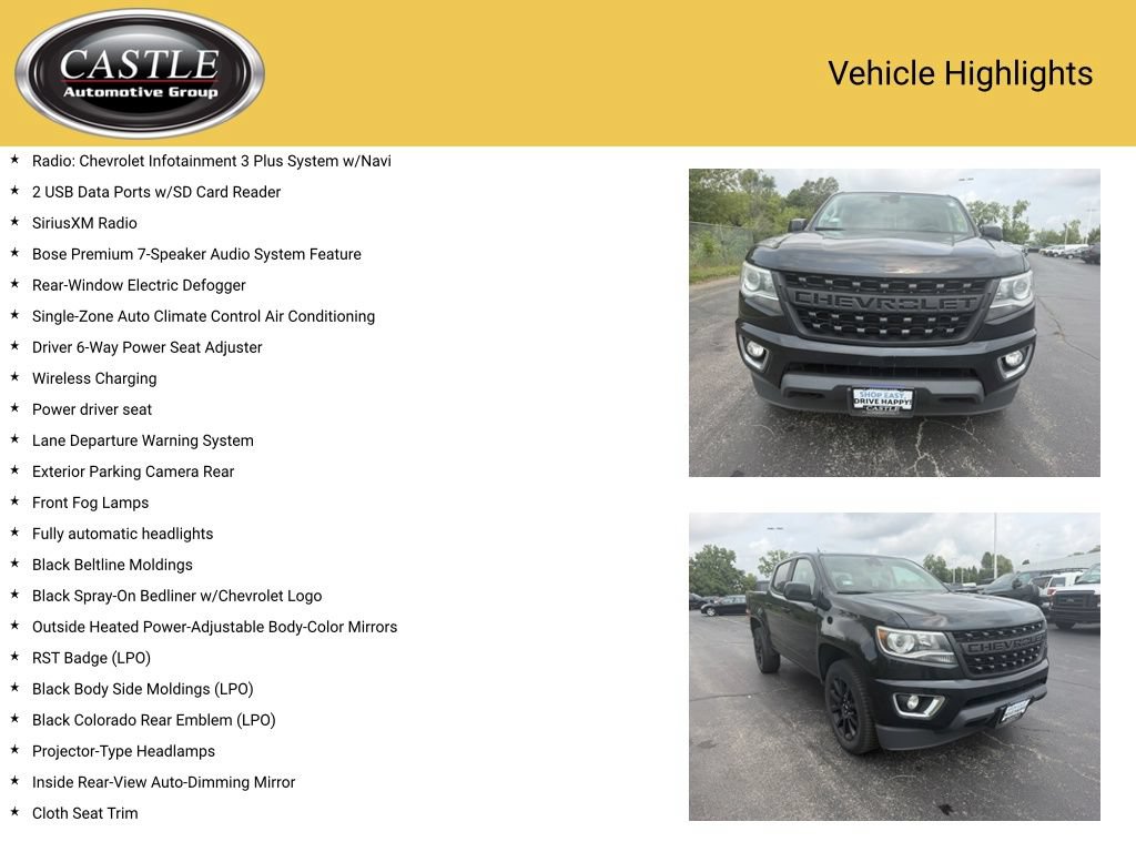 Used 2020 Chevrolet Colorado LT w/ Colorado RST Special Edition AWD/4WD image 7