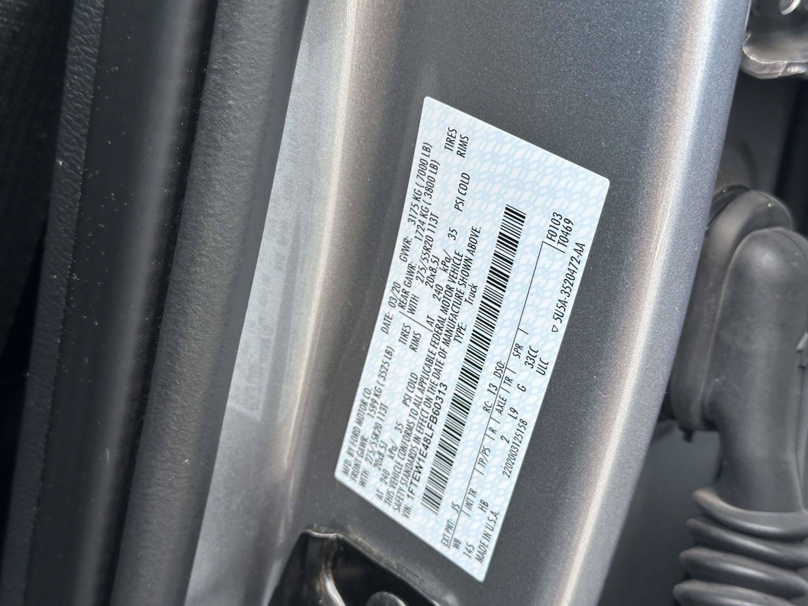 Certified 2020 Ford F150 Lariat AWD/4WD image 35
