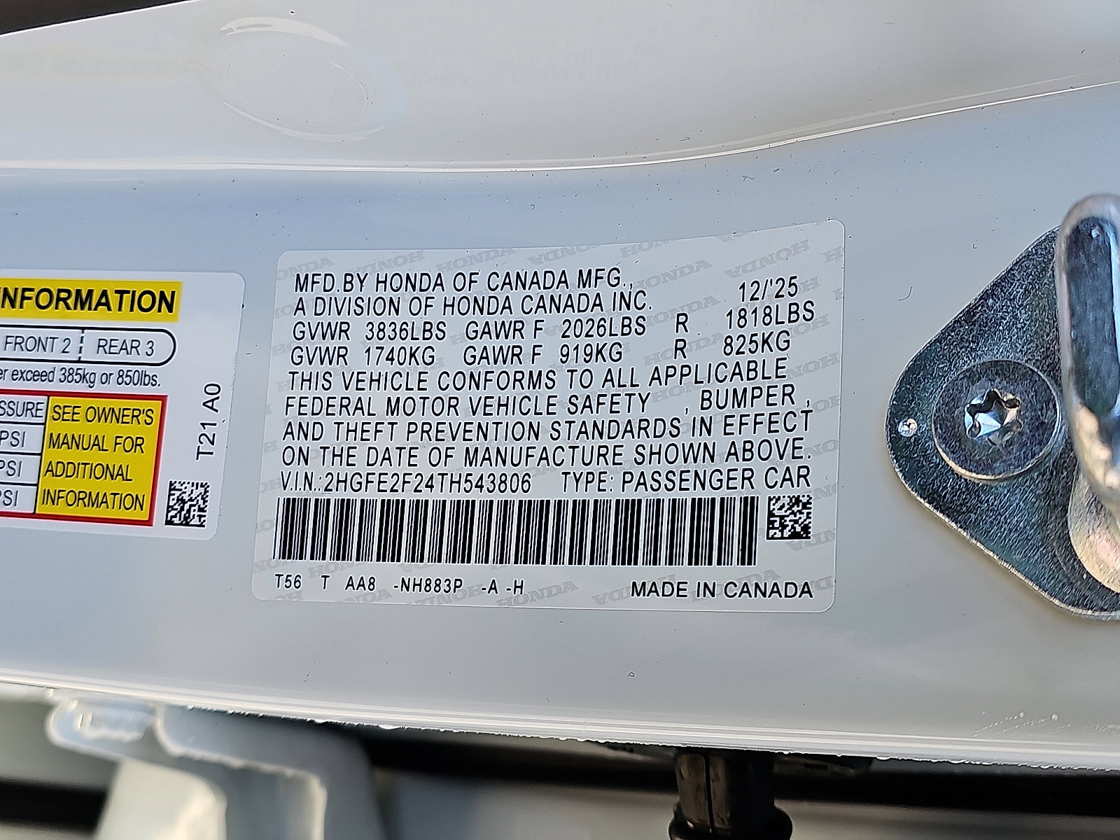 New 2026 Honda Civic LX image 10