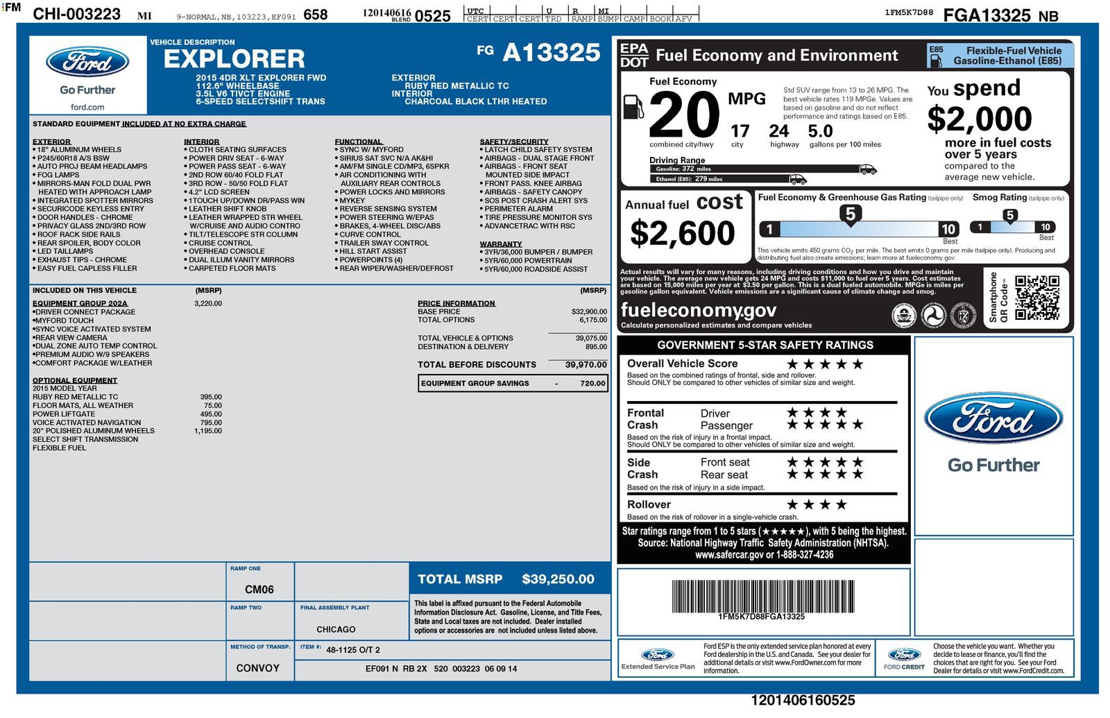 Used 2015 Ford Explorer XLT w/ Equipment Group 202A image 26