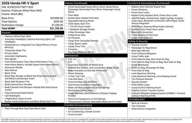 New 2026 Honda HR-V Sport image 31