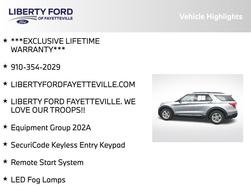 Used 2024 Ford Explorer XLT w/ Equipment Group 202A image 5
