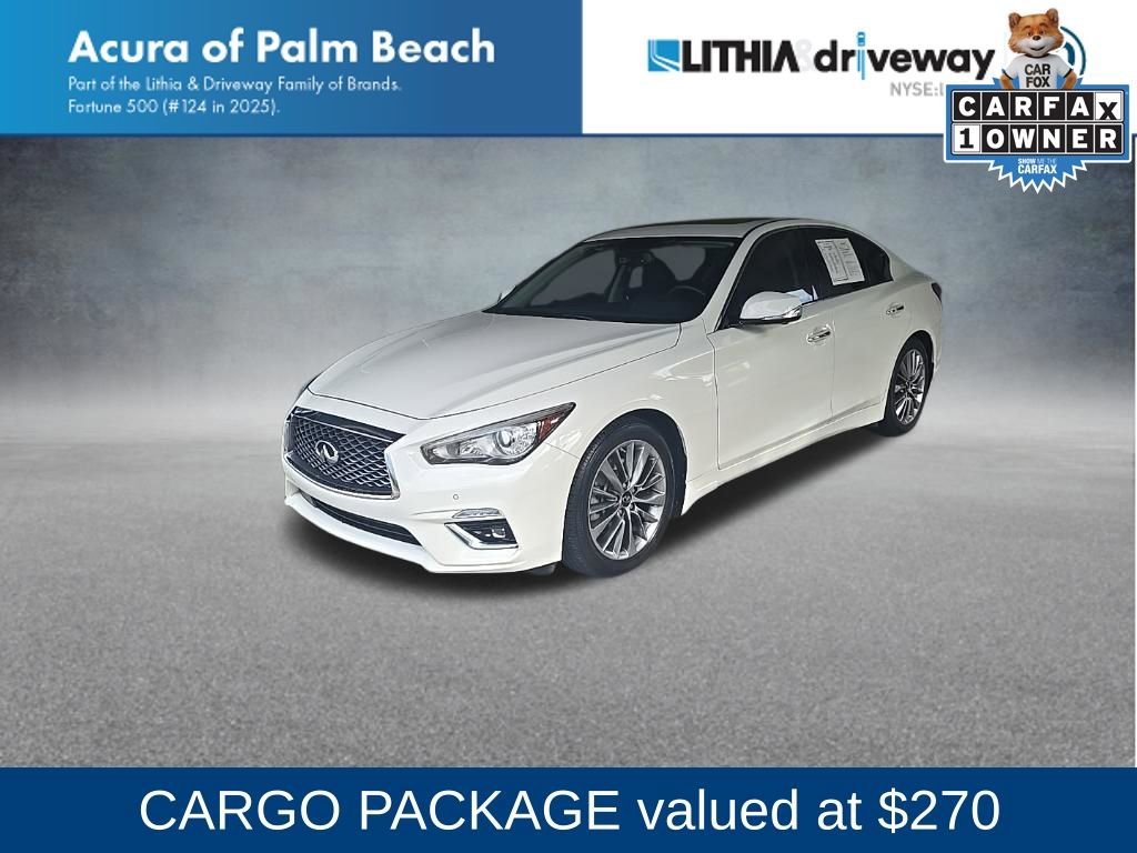 Used 2023 INFINITI Q50 Luxe w/ Cargo Package