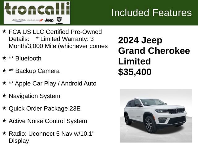 Certified 2024 Jeep Grand Cherokee Limited RWD image 5