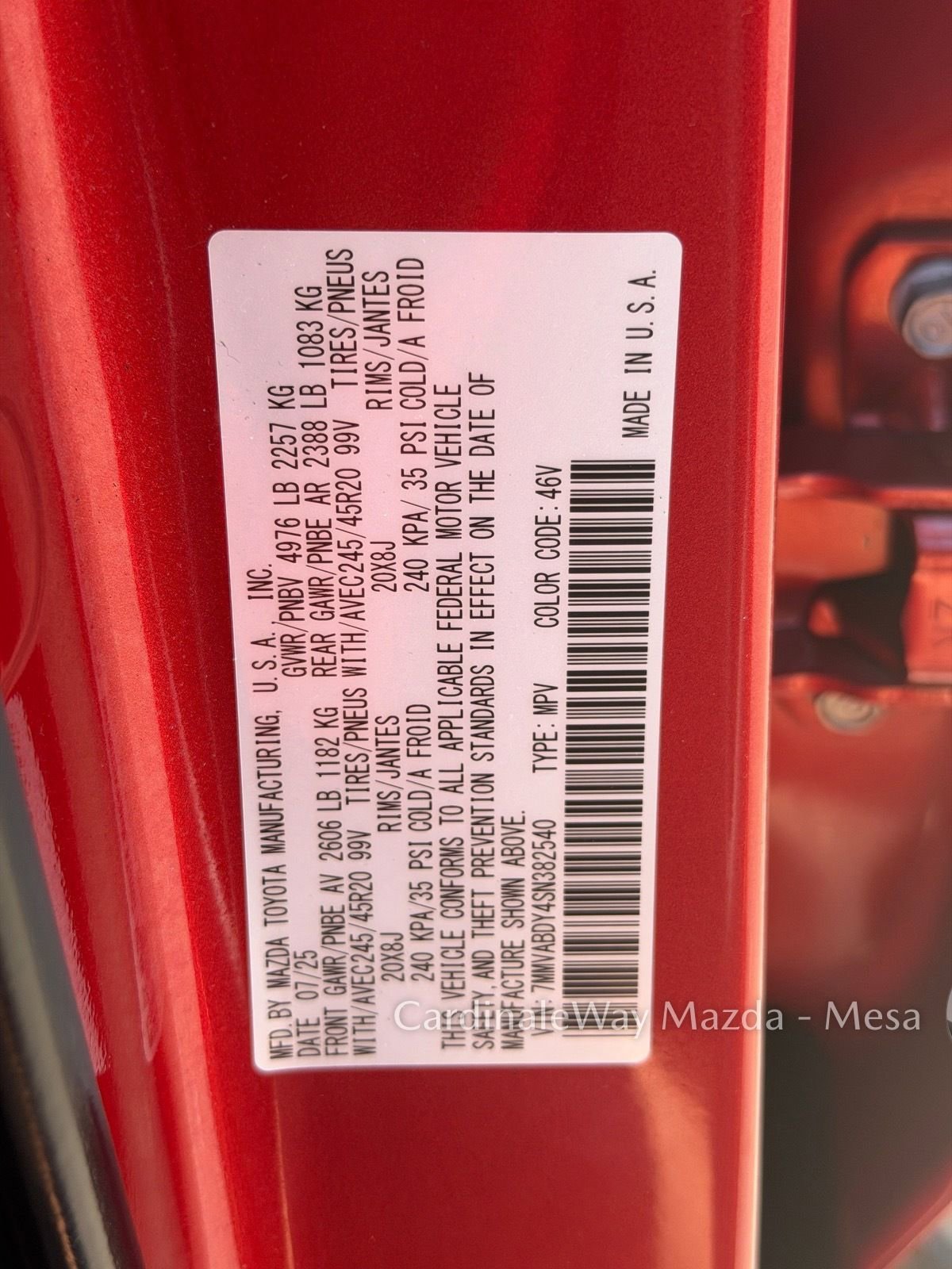 Used 2025 MAZDA CX-50 AWD 2.5 Turbo w/ Cargo Package image 30