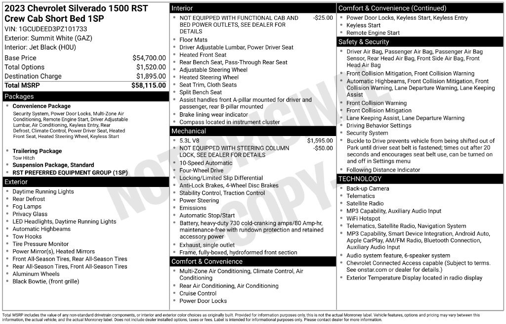 Used 2023 Chevrolet Silverado 1500 RST AWD/4WD image 36