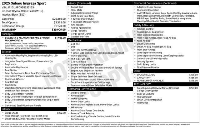 Certified 2025 Subaru Impreza 2.0i Sport image 22