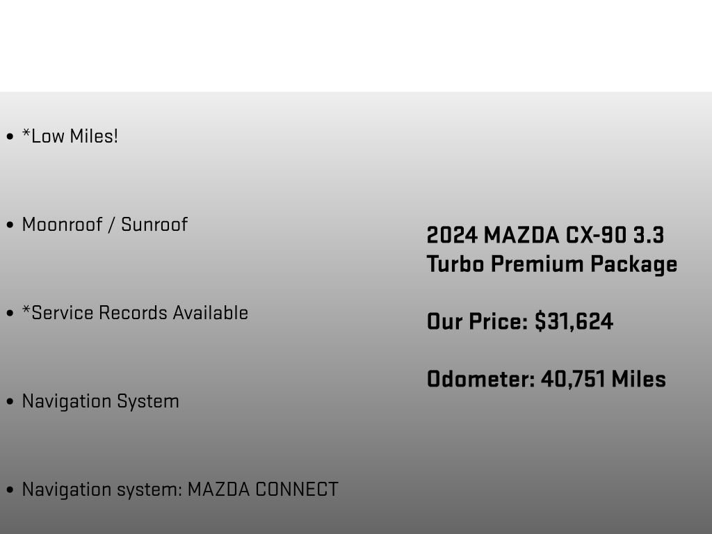 Used 2024 MAZDA CX-90 3.3 Turbo w/ Premium Package AWD/4WD image 12