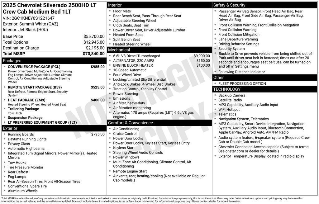 Used 2025 Chevrolet Silverado 2500 LT w/ Convenience Package AWD/4WD image 36