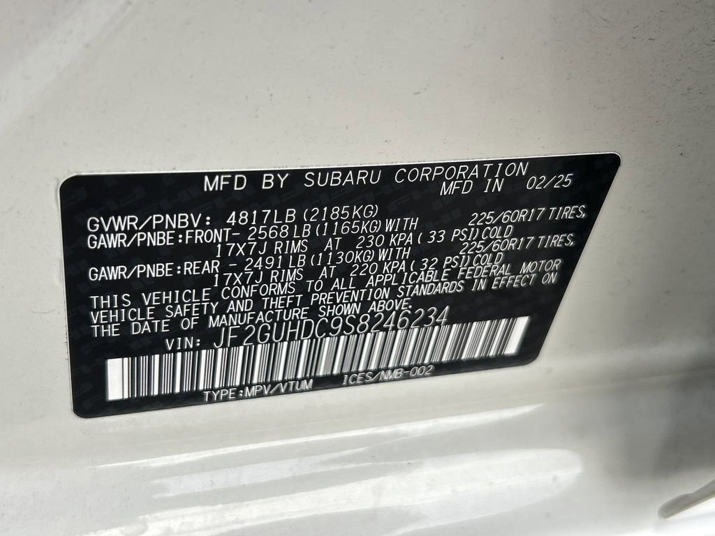 Certified 2025 Subaru Crosstrek 2.0i Premium image 33