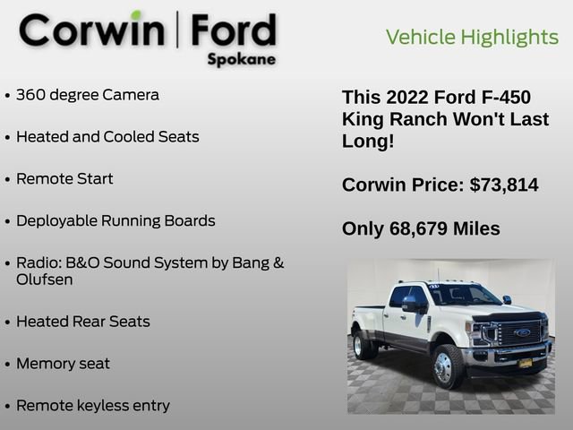 Certified 2022 Ford F450 King Ranch w/ King Ranch Ultimate Package AWD/4WD image 7