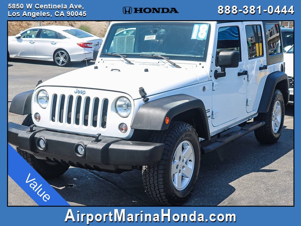Used 2018 Jeep Wrangler Unlimited Sport S AWD/4WD image 13