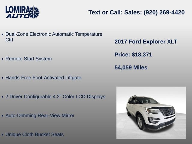 Used 2017 Ford Explorer XLT AWD/4WD image 17