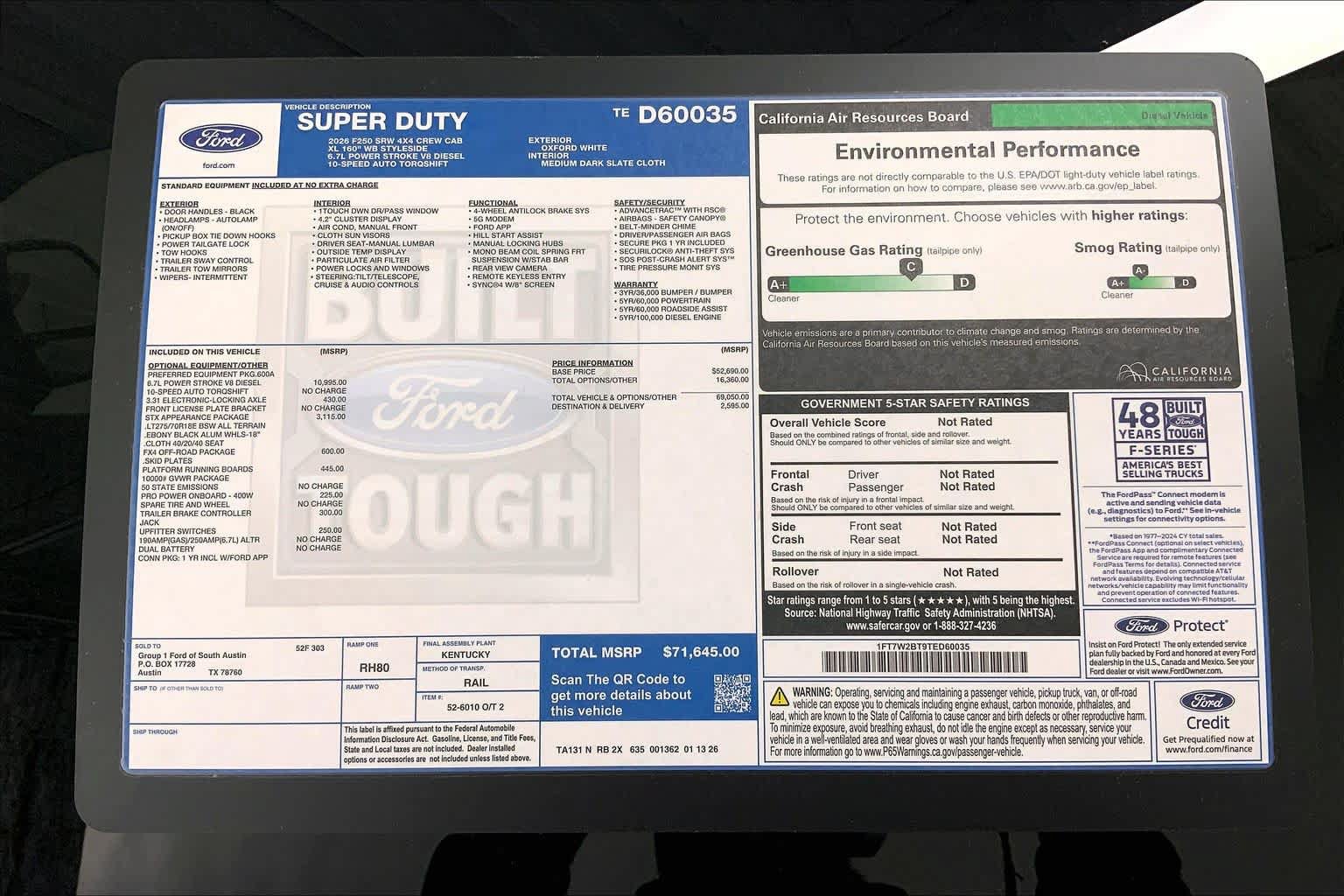 New 2026 Ford F250 XL w/ STX Appearance Package AWD/4WD image 21