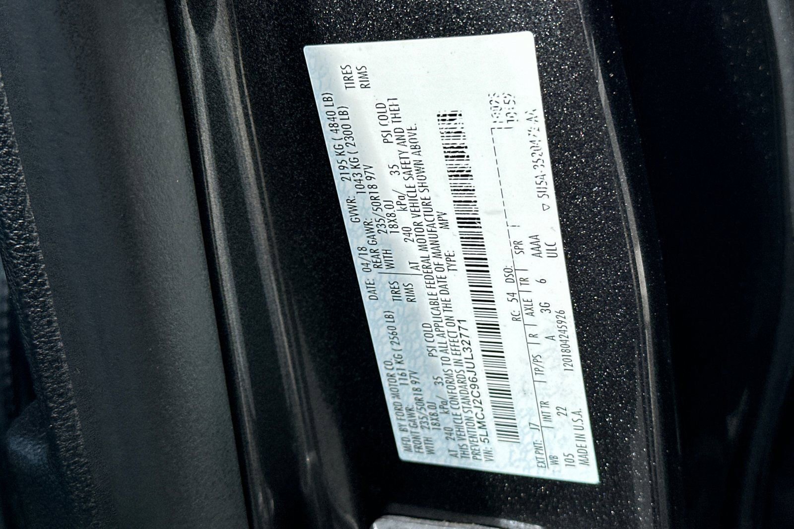 Used 2018 Lincoln MKC Select w/ Select Plus Package image 29